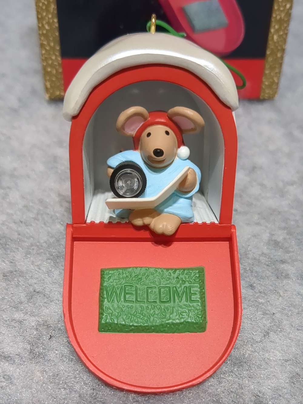 Lot of 5 Vintage Enesco Treasury Mouse Christmas Ornaments - Picture 10 of 13